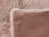 Manta de poliéster rosa pastel 150 x 200 cm CHAAB_789973