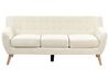 3 Seater Fabric Sofa Light Beige MOTALA_929499