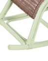 Rattan Kids Rocking Chair Light Green ASPRIA_932154