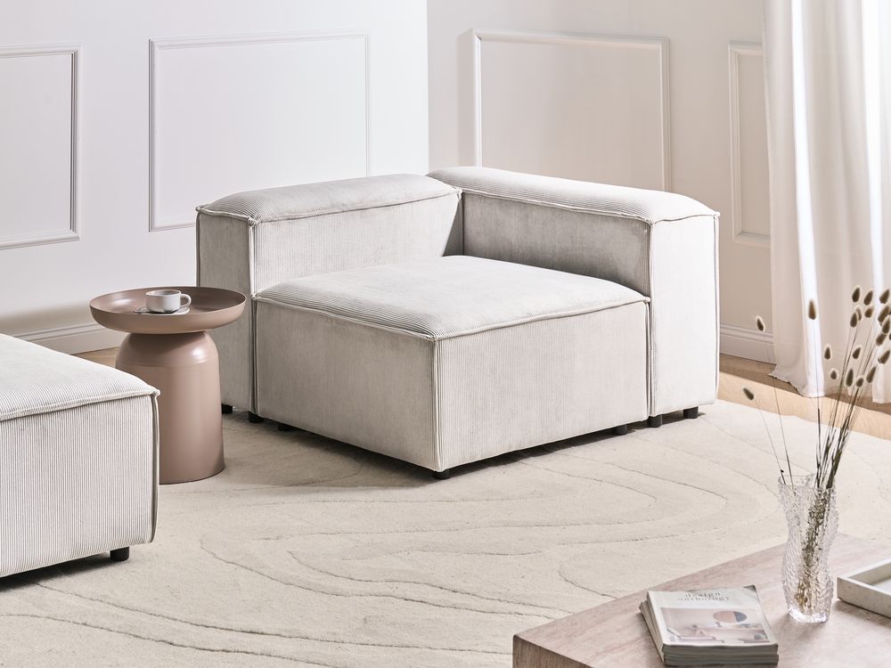 Corner Seat ARDAL Corduroy Off-White Left Hand