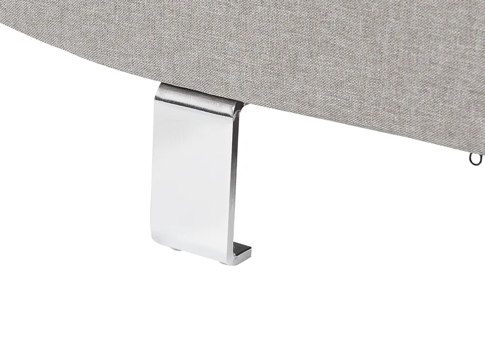 Corner Sofa 5 Seater NORREA Fabric Light Grey Left Hand_686023