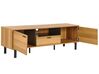 Televizní stolek světlé dřevo/ černý CLAREMONT_843773