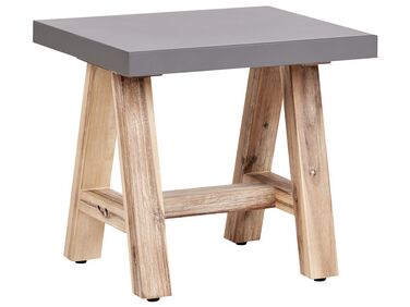 Tabouret de jardin gris TONNARE