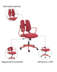 Krzesło biurowe ORIVO Czerwony_1071025