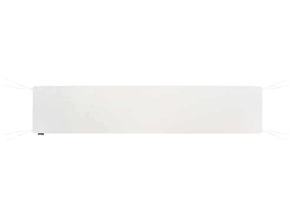 Garden Bench with Cushion TUSCANIA 160 cm Eucalyptus Wood Off-White_1153804
