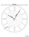 Veggklokke ø 34 cm grå DAROCA_934138