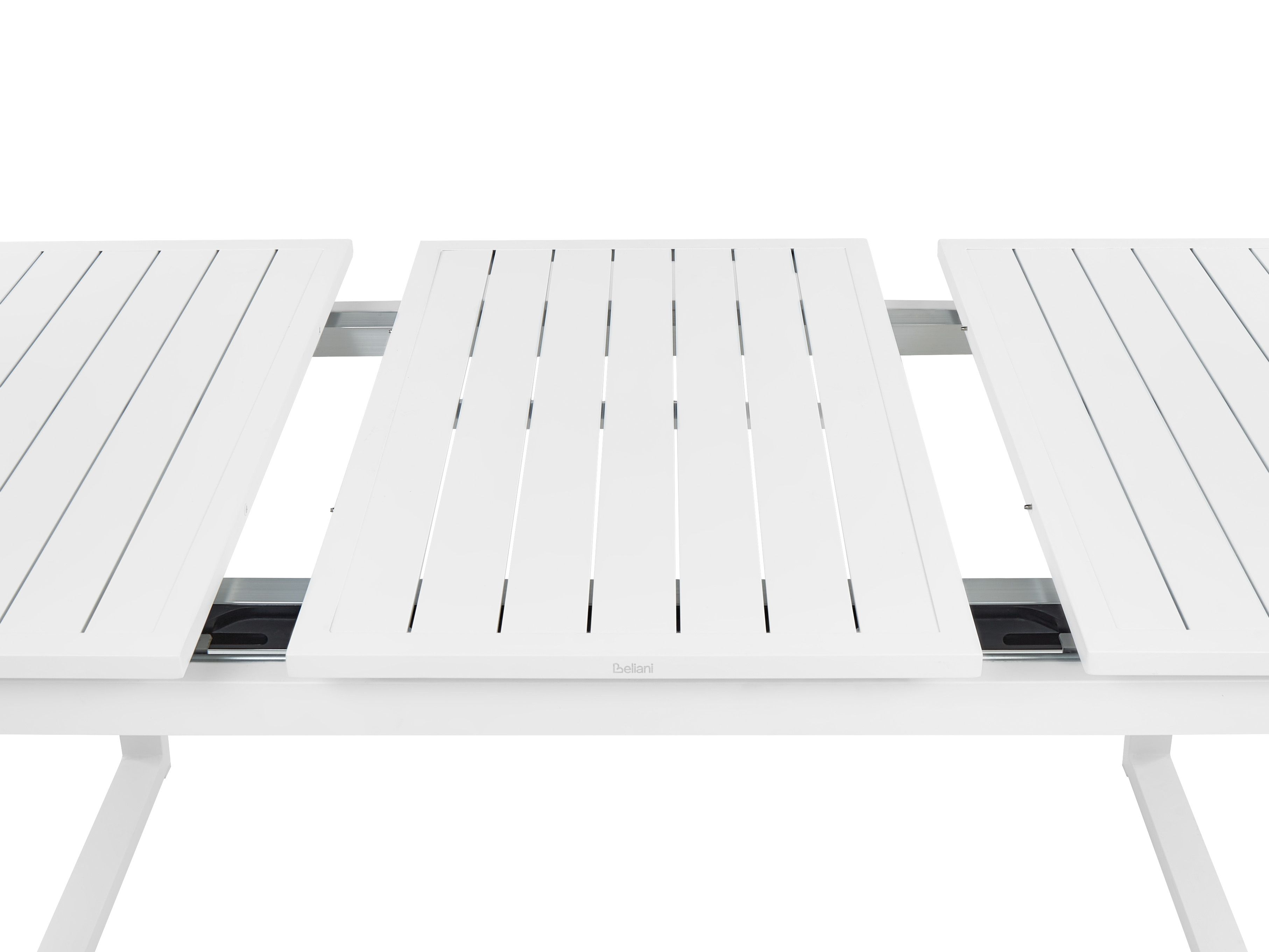 Gartenmöbel Set 6Sitzer Metall Weiß Beliani.de