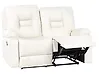 Manual Recliner Sofa 2 Seater BERGEN Faux Leather White