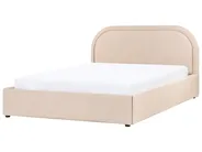 Bett mit Stauraum QUILLIEN Bouclé Beige 140 x 200 cm_989879