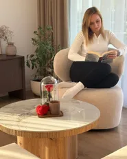 Drehsessel ALVDAL Stoff Hellbeige_1187949