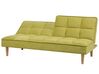 Divano letto moderno in tessuto giallo verde SILJAN_702097