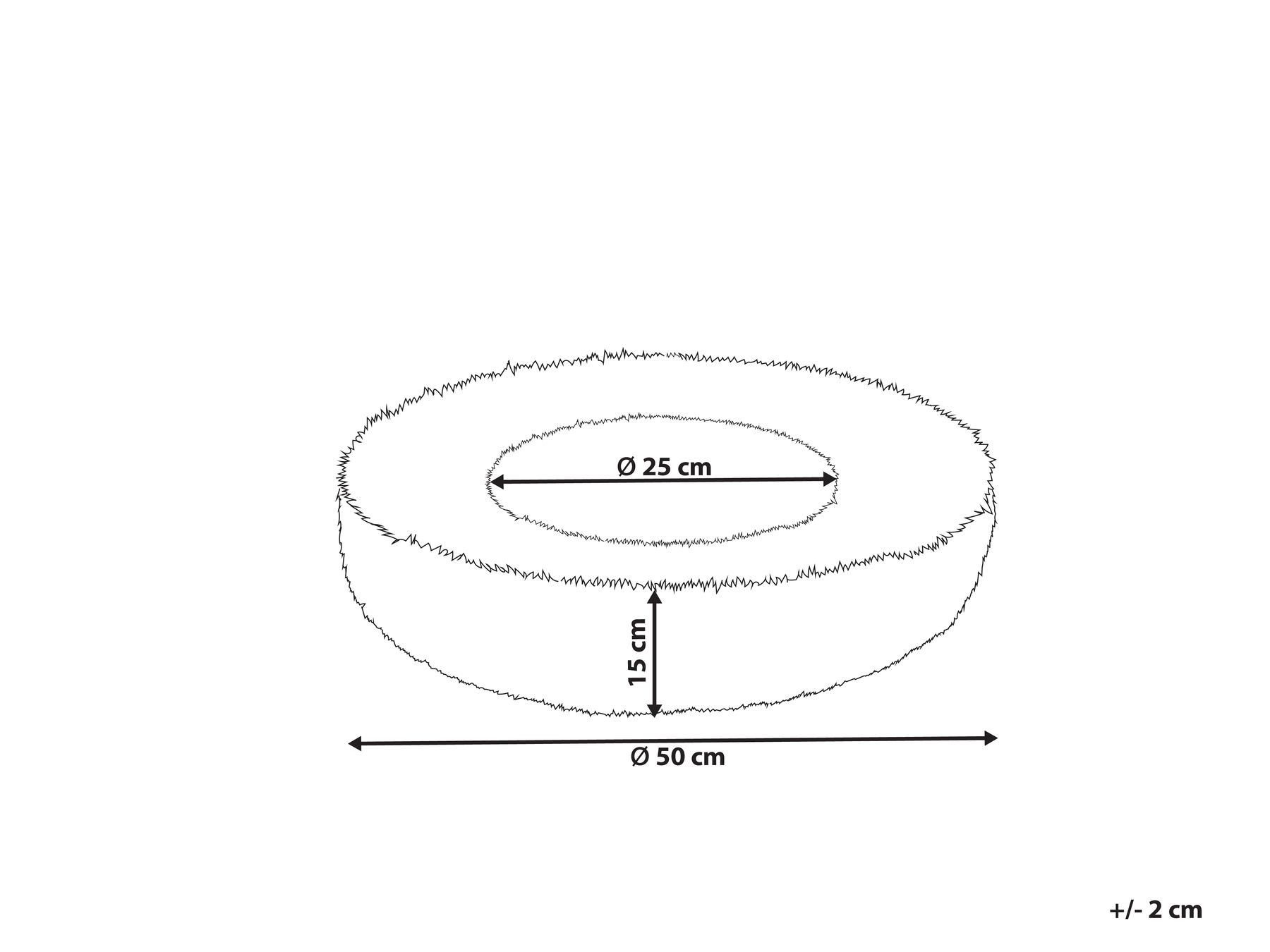 Faux Fur Pet Bed ø 50 cm Pink KULU_826559 Faux Fur Pet Bed ø 50 cm Pink KULU_826559