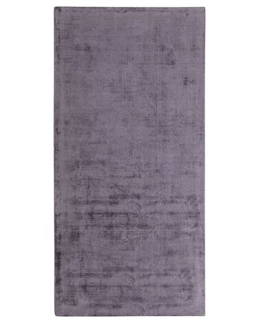 Tapis gris en viscose 80 x 150 cm GESI