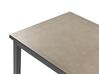 Hörnsoffgrupp för trädgård 5-sits aluminium svart och sandbeige MESSINA_932158