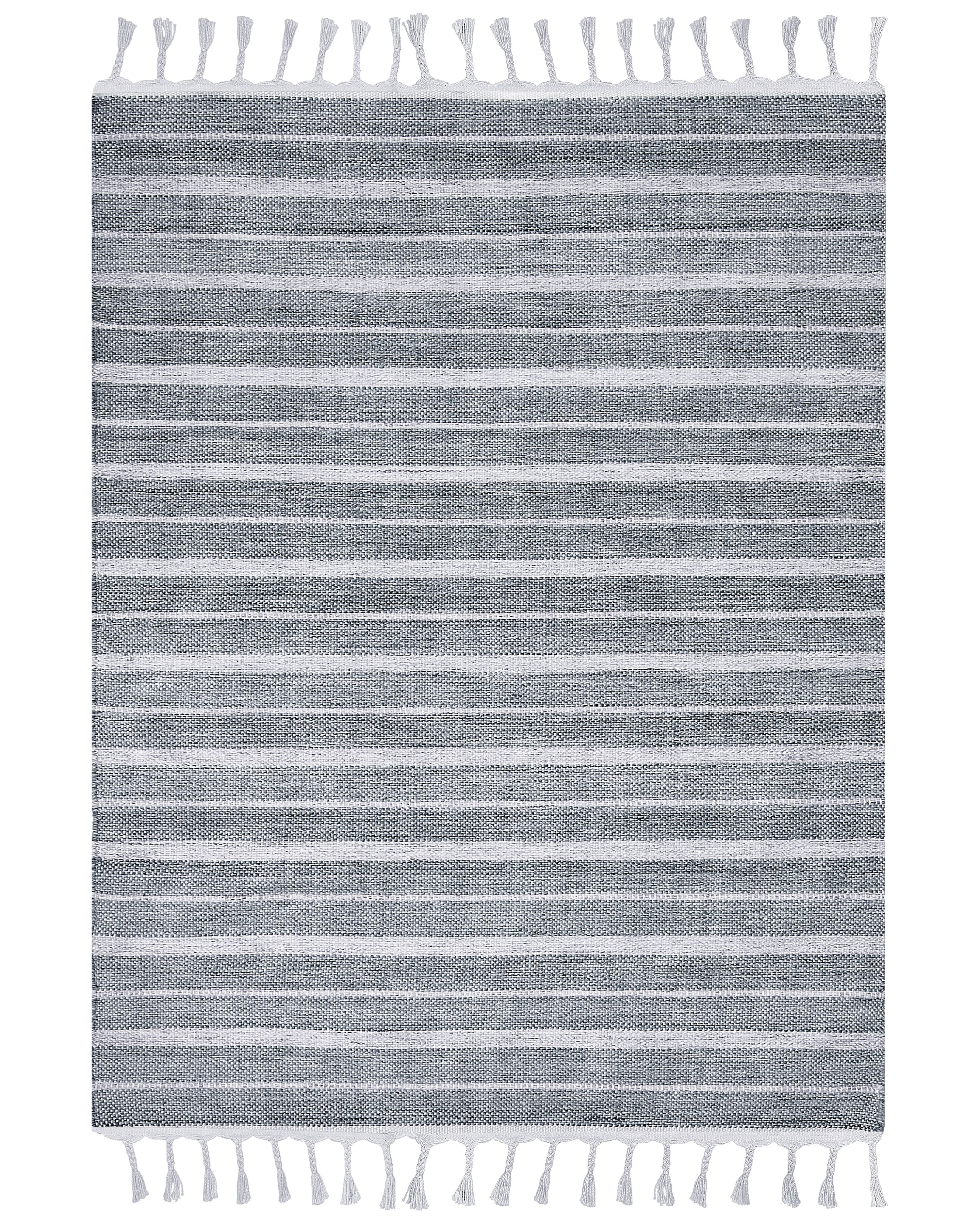 Fehér és világosszürke szőnyeg 160 x 230 cm BADEMLI_846558