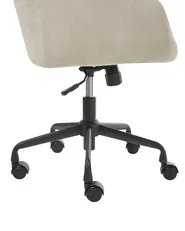 Sedia da scrivania PALMDALE Velluto Beige chiaro_1010242