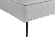 Canapé 3 places en aluminium et tissu blanc et gris clair, 210 x 80 x 83 cm | Nyland - Qechic Canapé 3 places en aluminium et tissu blanc et gris clair, 210 x 80 x 83 cm | Nyland - Qechic