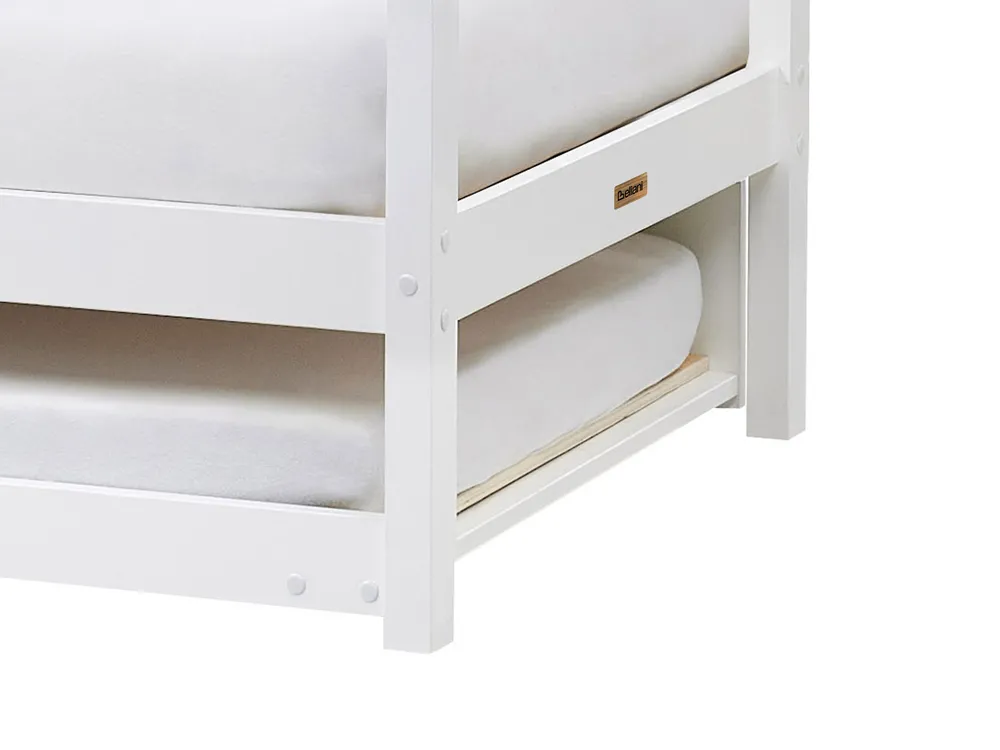 Kids Trundle Bed Pine Wood CRILLON 90 x 200 cm (EU Single) White_961919