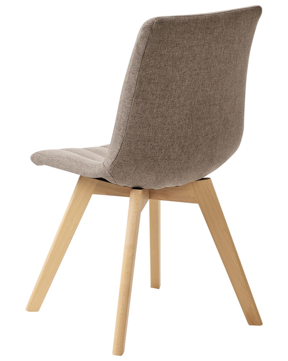 Set of 2 Dining Chairs CALGARY II Fabric Taupe Beliani