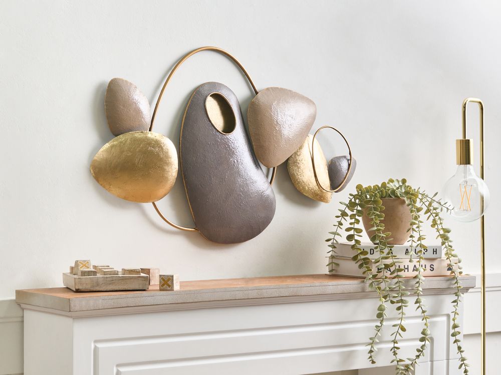 Wall Decor CLANE Metal 46 cm Gold