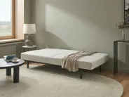 Sofa Bed 3 Seater ROYKKA Fabric Off-White_1071593