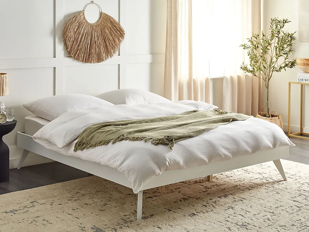 Bed without Headboard BERRIC 180 x 200 cm (EU Super King) White_1184886
