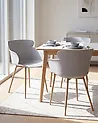 Set of 2 Dining Chairs SUMKLEY Light Grey