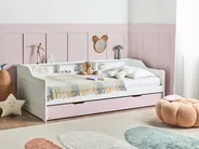 Trundle Bed Pine Wood EDERN 90 x 200 cm (EU Single) Pink_980354