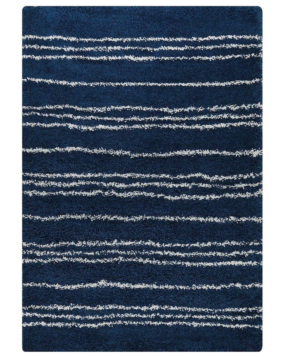 Fehér és kék hosszú szálú szőnyeg TASHIR több méretben