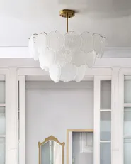 Chandelier CAPLINA Glass Brass_1005895