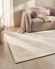 Rug AMADO Light Beige 160 x 230 cm Viscose_1059465