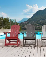 Garden Rocking Chair ADIRONDACK Red_872966