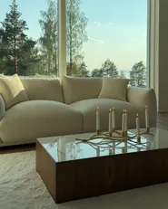 Sofa 3 Seater LUVOS Boucle Off-White_1018000