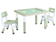 Mesa infantil com cadeiras BONDO Verde_1124387