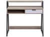 Ensemble pour bureau noir et bois clair FOSTER/CALVIN_843052