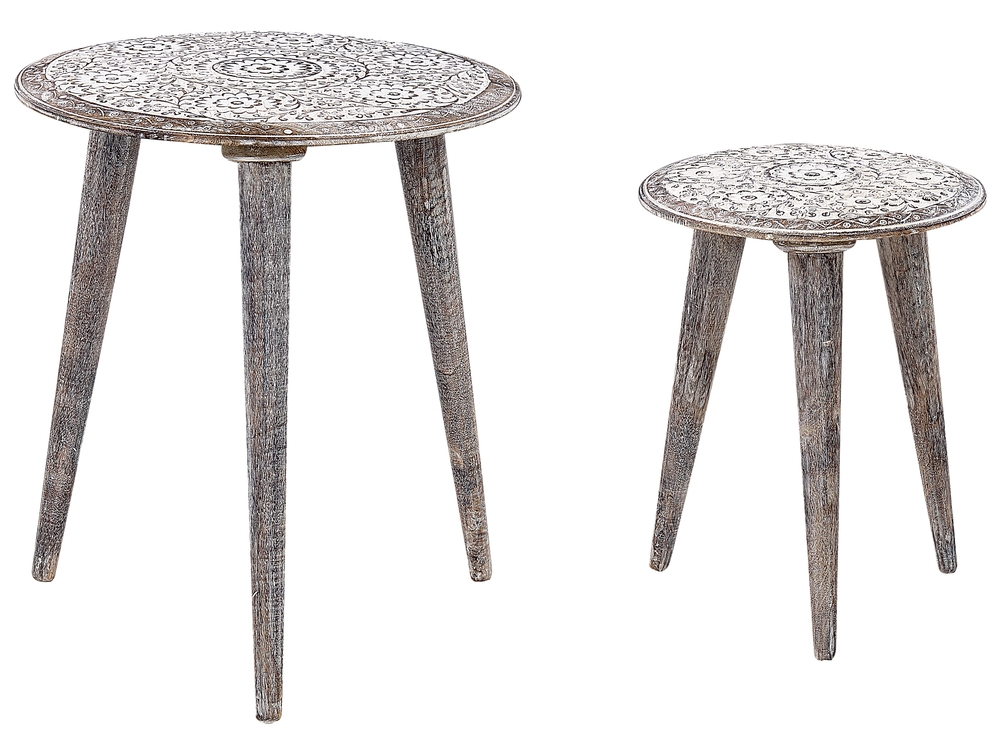 White timber side table cheap