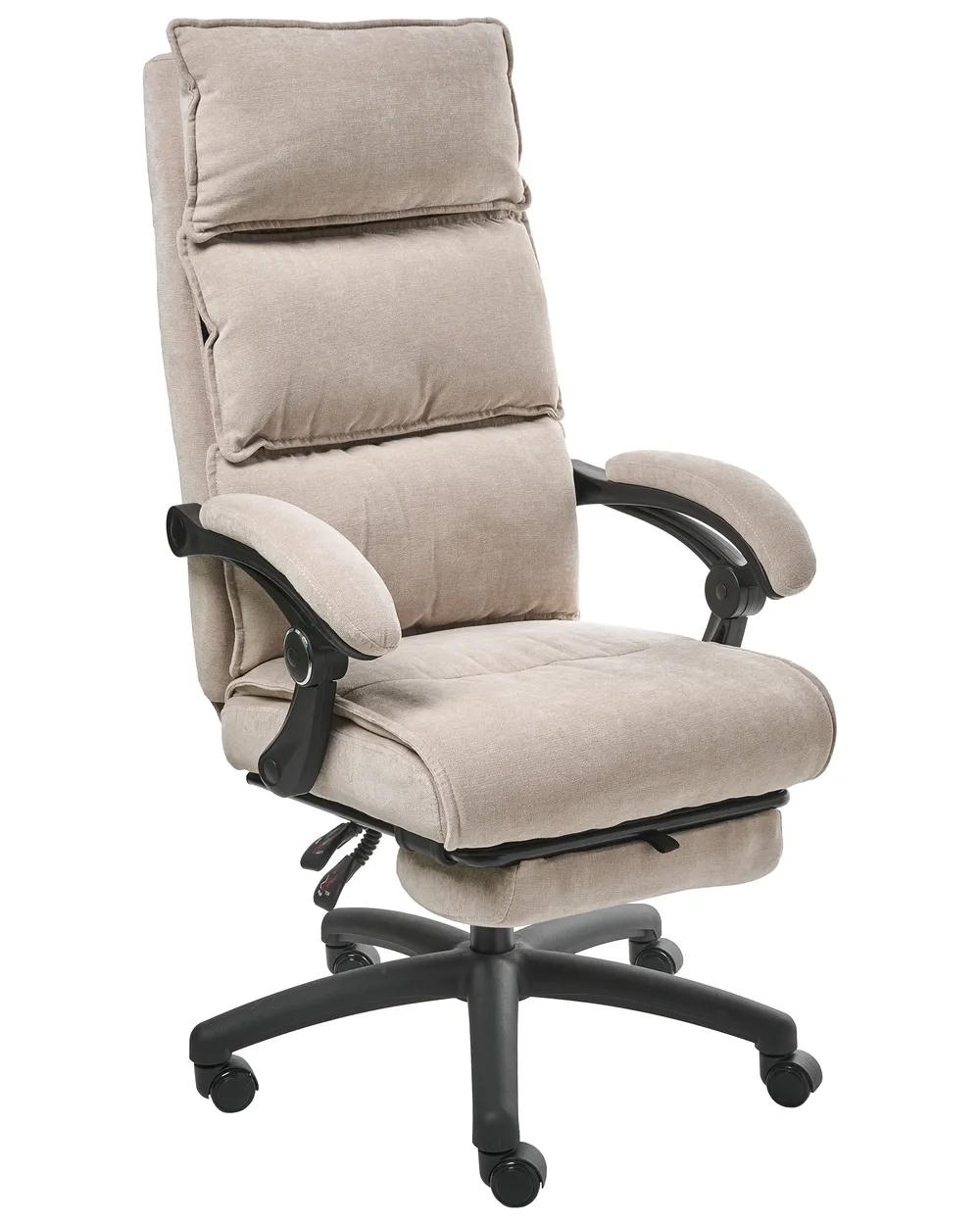 Executive Chair with Footrest EATON Chenille Beige