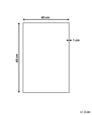 Specchio ANGERS 40 cm 60 cm Argento_844158