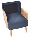 Fauteuil en tissu bleu ORUM_906476