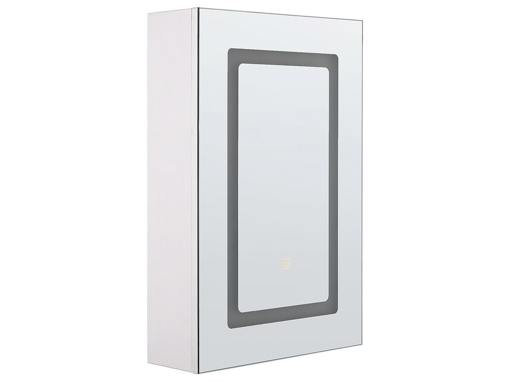 Fürdőszobai tükrös faliszekrény LED CONDOR 40 cm 60 cm Fehér
