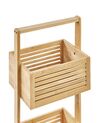 Bamboo Bathroom Shelving Unit Light Wood WAVERLY_926968