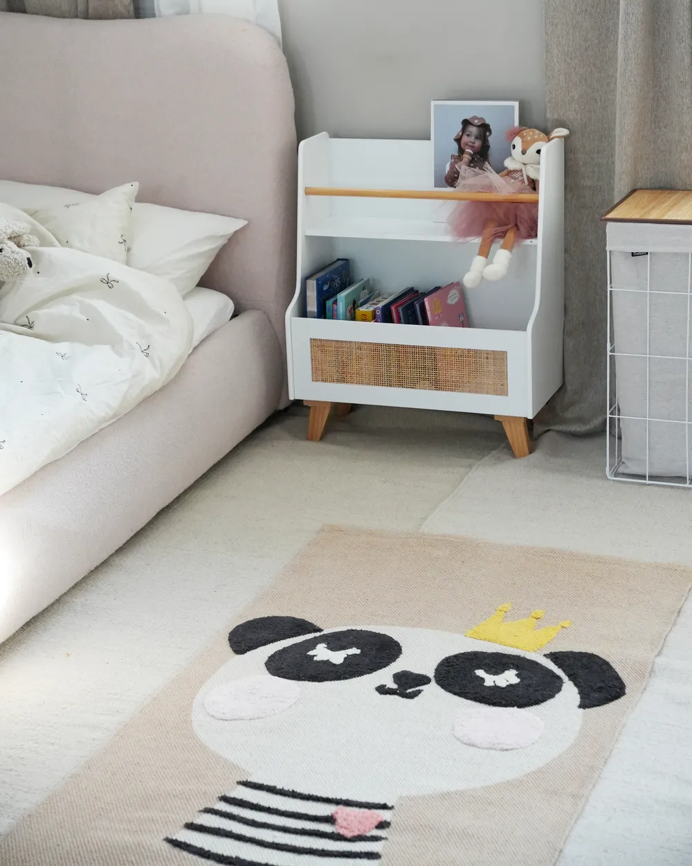 Kids Rug BUNAN Beige 80 x 150 cm Cotton_1058055