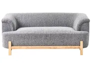 Set da salotto 5 posti ALNOR Tessuto Grigio scuro_1009846