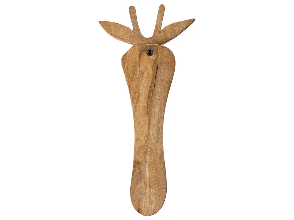 Dekoracja ścienna Żyrafa EKPOMA Drewno mango 68 cm Jasnobrązowy_1038577