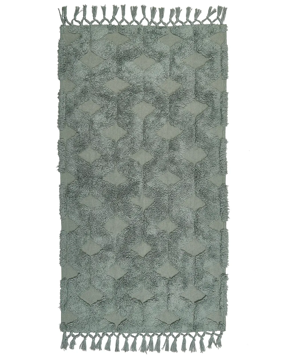 Tappeto KARS Verde 80 x 150 cm Cotone_848852