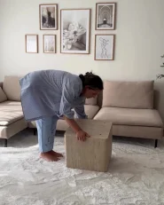 Side Table DUSON Travertine Effect_1005459