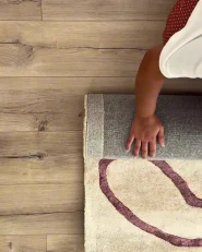 Rug KAPPAR Beige 160 x 230 cm Viscose_1012394