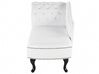 Left Hand Chaise Lounge Faux Leather White NIMES_415308