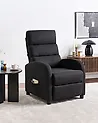 Recliner Chair OTUS Fabric Black