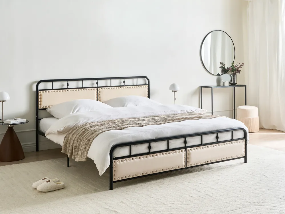 Metal Bed Black BREUILLET Various Sizes